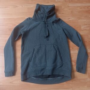 Lululemon Avenue Pullover Cotton Fleece Cowl Neck Front Pockets Sweatshirt Yoga